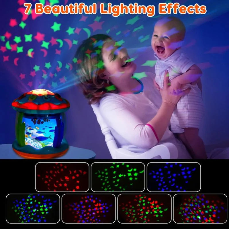 Spinning Infant Night Light Projector with Music