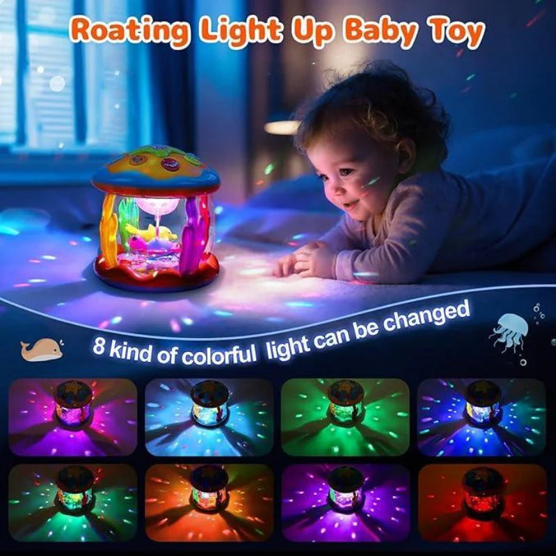 Spinning Infant Night Light Projector with Music